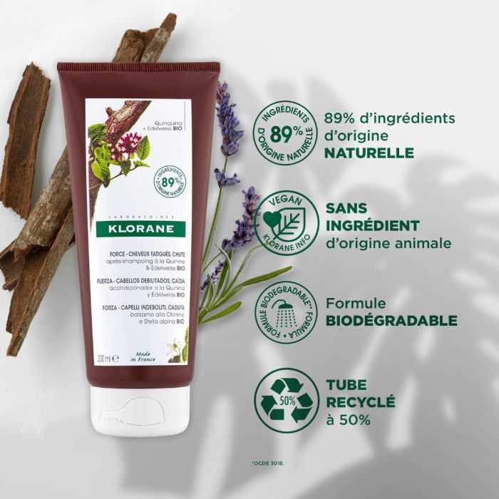 Quinine Baume Apres Shampooing Anti Chute 200 ML - KLORANE