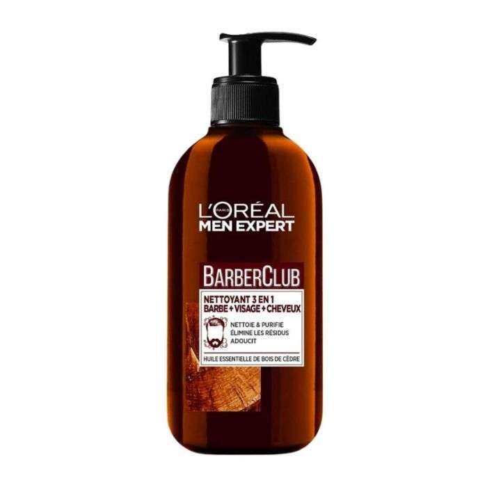 Barber Club 3 en 1 Gel Nettoyant 200ML - L'OREAL MEN EXPERT
