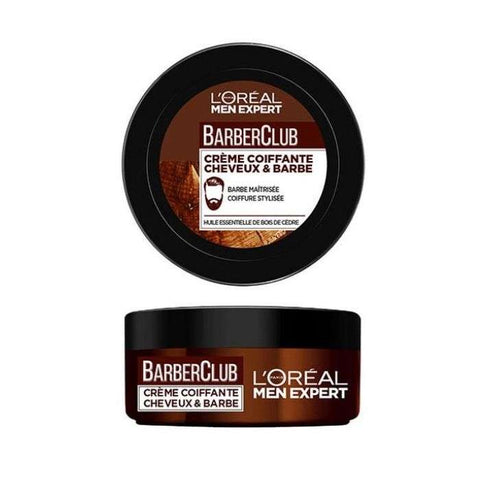 Barber Club Creme Coiffante Cheveux et Barbe 75ML - L'OREAL MEN EXPERT