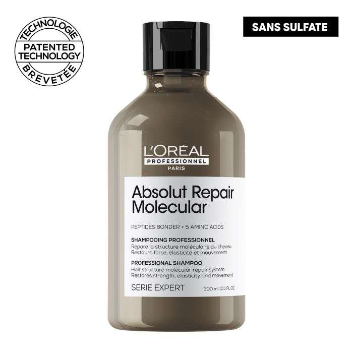 L'oreal Professionnel Absolut Repair Molecular Shampooing Professionnel sans Sulfate 300 ML - L'OREAL PROFESSIONNEL PARIS