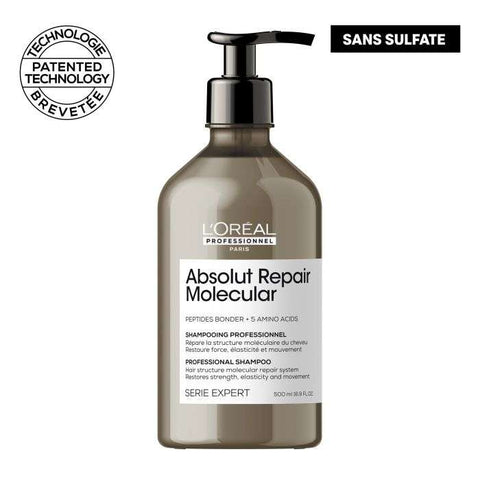 L'oreal Professionnel Absolut Repair Molecular Shampooing Professionnel sans Sulfate 500 ML - L'OREAL PROFESSIONNEL PARIS