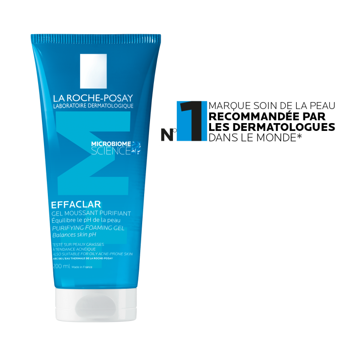 Effaclar Gel Moussant Purifiant Equilibre le Ph de la Peau 300ML - LA ROCHE POSAY