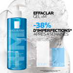 Effaclar Gel Moussant Purifiant Peaux Sensibles Grasses 400 ML - LA ROCHE POSAY