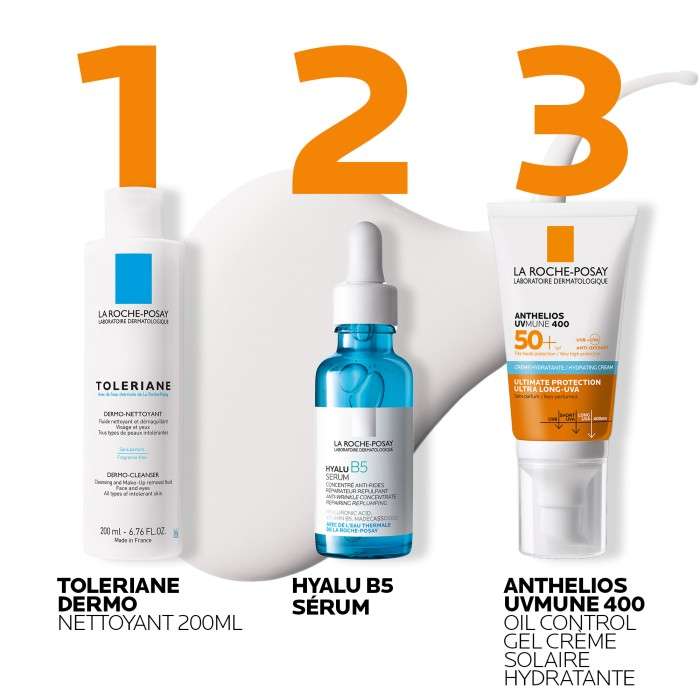 Offre Anthelios Uvmune 400 Creme Hydratante SPF 50+ Invisible 50 ML + Hyalu B5 Serum 10ML Offert - LA ROCHE POSAY