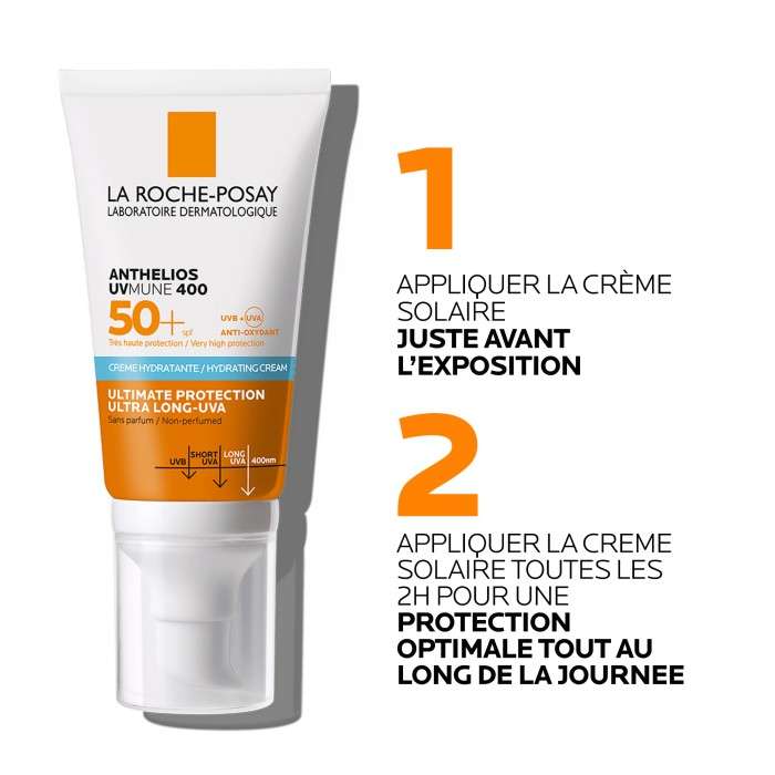 Offre Anthelios Uvmune 400 Creme Hydratante SPF 50+ Invisible 50 ML + Hyalu B5 Serum 10ML Offert - LA ROCHE POSAY