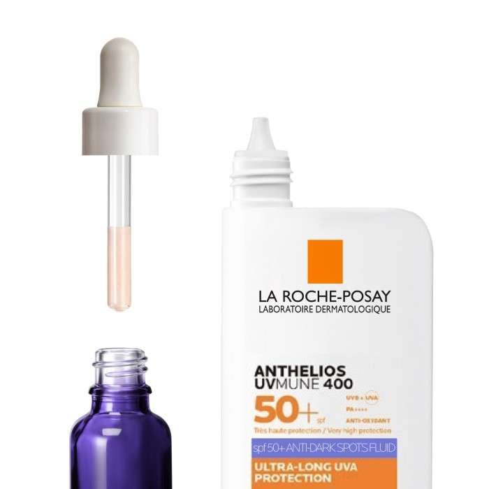 Offre Anthelios Uvmune 400 Fluide Anti Taches Spf50+ 50 ML + Serum Mela B3 10 ML Offert - LA ROCHE POSAY