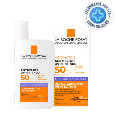 Offre Anthelios Uvmune 400 Fluide Anti Taches Spf50+ 50 ML + Serum Mela B3 10 ML Offert - LA ROCHE POSAY