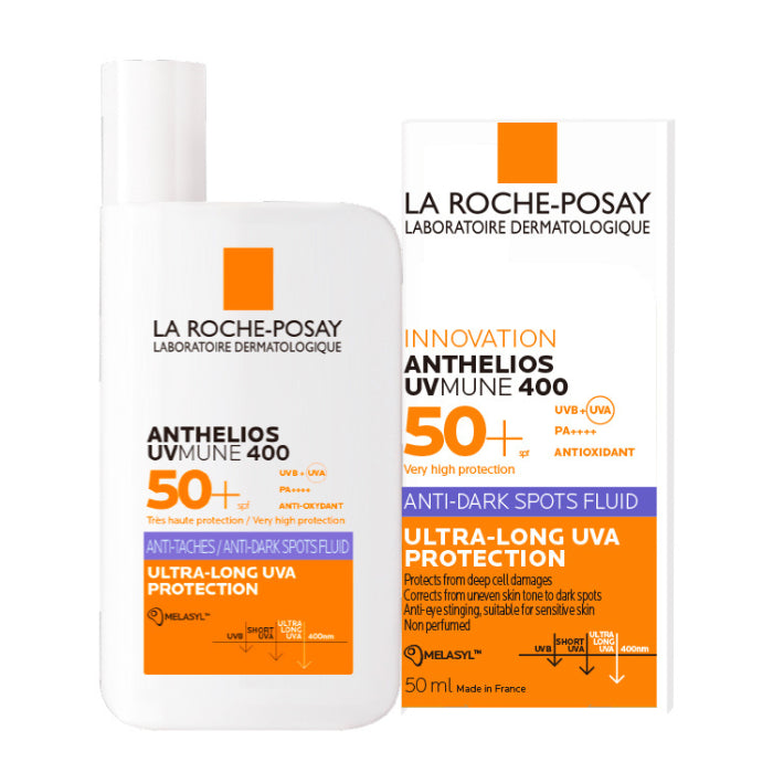 Offre Anthelios Uvmune 400 Fluide Anti Taches Spf50+ 50 ML + Serum Mela B3 10 ML Offert - LA ROCHE POSAY