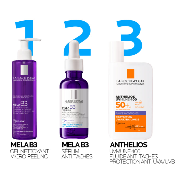 Offre Anthelios Uvmune 400 Fluide Anti Taches Spf50+ 50 ML + Serum Mela B3 10 ML Offert - LA ROCHE POSAY