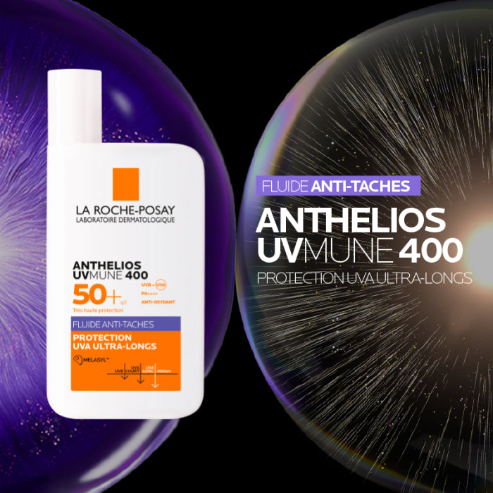 Offre Anthelios Uvmune 400 Fluide Anti Taches Spf50+ 50 ML + Serum Mela B3 10 ML Offert - LA ROCHE POSAY