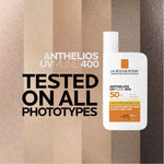 Offre Anthelios Uvmune 400 Fluide Solaire Invisible SPF 50+ 50 ML +hyalu B5 10ML Offert - LA ROCHE POSAY