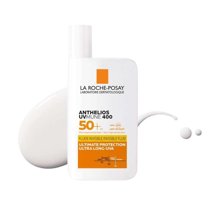 Offre Anthelios Uvmune 400 Fluide Solaire Invisible SPF 50+ 50 ML +hyalu B5 10ML Offert - LA ROCHE POSAY