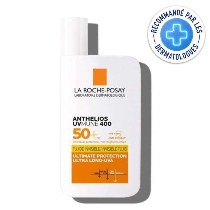 Offre Anthelios Uvmune 400 Fluide Solaire Invisible SPF 50+ 50 ML +hyalu B5 10ML Offert - LA ROCHE POSAY