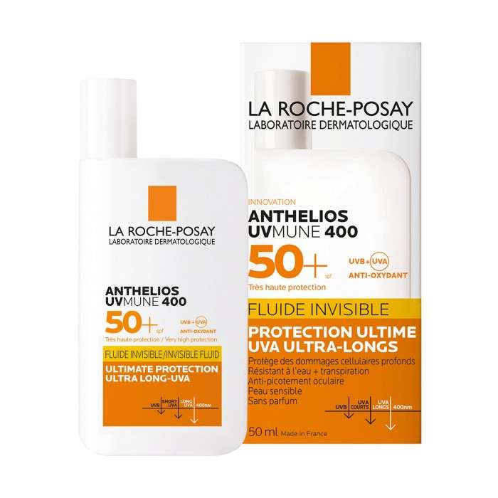 Offre Anthelios Uvmune 400 Fluide Solaire Invisible SPF 50+ 50 ML +hyalu B5 10ML Offert - LA ROCHE POSAY