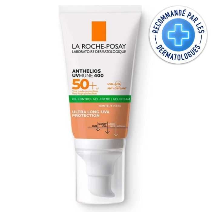 Offre Anthelios Uvmune 400 Gel Creme Oil Control Teinte SPF 50 + Effaclar Gel Moussant 50ML Offert - LA ROCHE POSAY