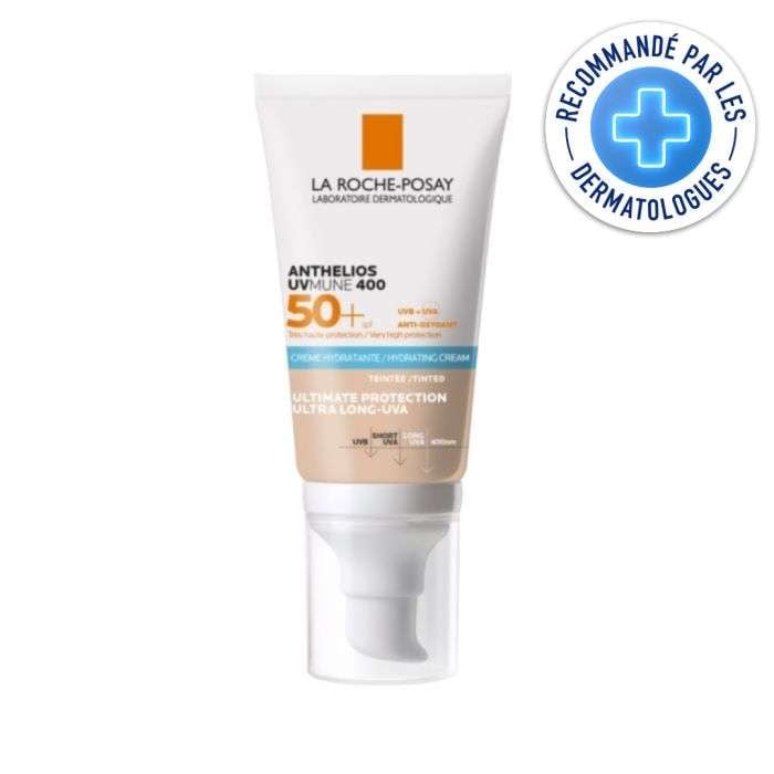 Offre Anthelios Uvmune 400 SPF 50+ Creme Hydratante Teintee 50ML + Eau Thermale 50 ML Offerte - LA ROCHE POSAY