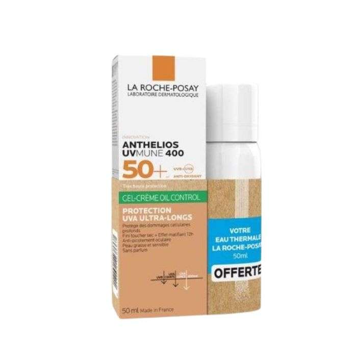 Offre Anthelios Uvmune400 Oil Control Invisible Spf50+ 50ML + Eau Thermale 50ML Offerte - LA ROCHE POSAY