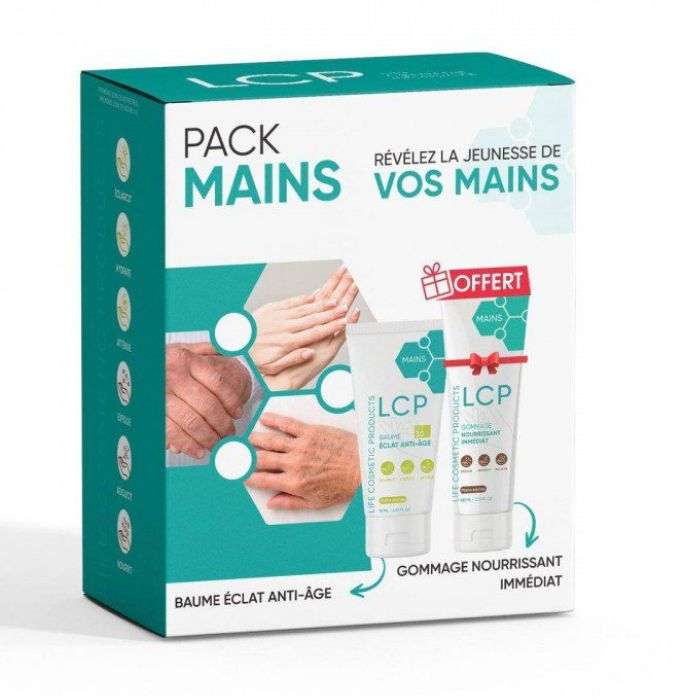 Pack Mains Baume Eclat 75ML + Gommage Nourrissant 100ML Offert - LCP