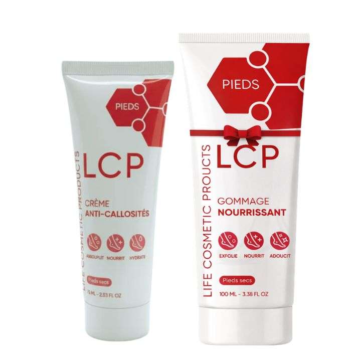 Pack Pied Sec Creme Anti Collosites 75 ML + Gommage Nourissant 100 ML Offert - LCP