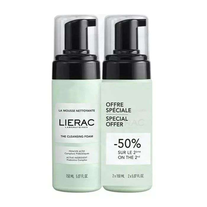 Offre Speciale Duo Mousse Nettoyante 150 ML - LIERAC