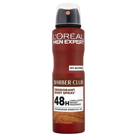 Barber Club Deodorant Spray 48 H 150 ML - L'OREAL MEN EXPERT