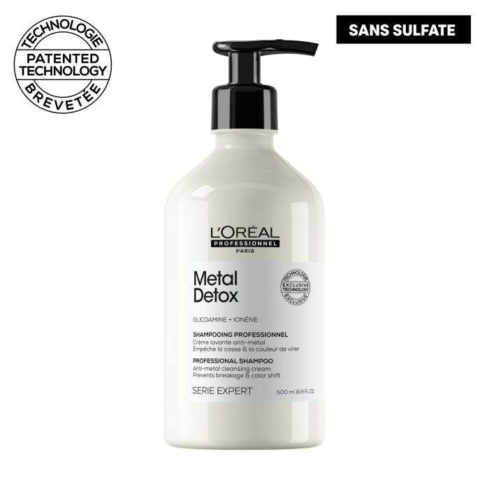 L'oreal Professionnel Metal Detox Shampooing Professionnel sans Sulfate 500 ML - L'OREAL PROFESSIONNEL PARIS