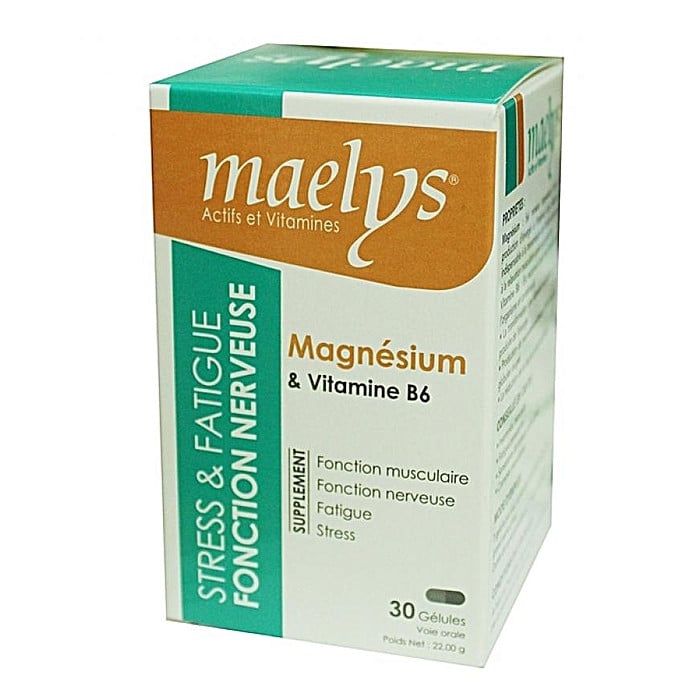 Magnesium & Vitamine B6 30 Gélules - MAELYS