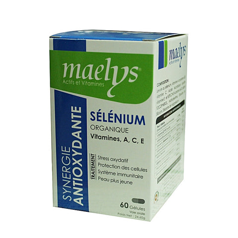 Selenium Organique A,c,e Synergie Antioxydante 60 Gelules - MAELYS