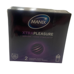 Extrapleasure Nervure Forme Stimulante 2 Preservatifs - MANIX