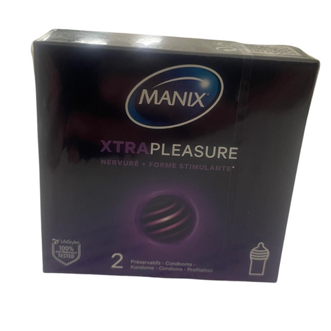 Extrapleasure Nervure Forme Stimulante 2 Preservatifs - MANIX