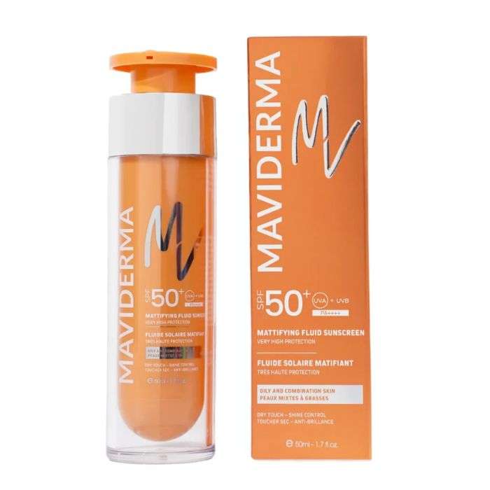 Fluide Solaire Matifiant 50ML Spf50+ - MAVIDERMA