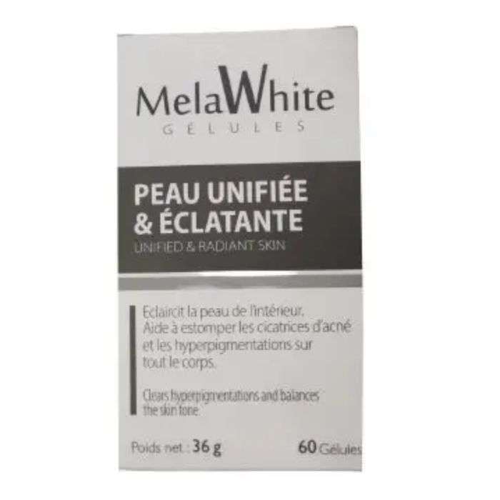 Peau Unifiee et Eclatante 60 Gelules - MELAWHITE