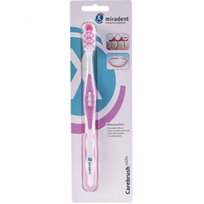 Care Brush Brosse A Dents Eclaircissante Rose - MIRADENT