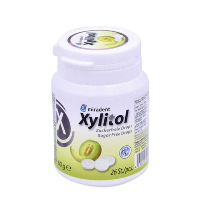 Pastilles Xylitol Saveur Melon 60 G 26 Pieces - MIRADENT