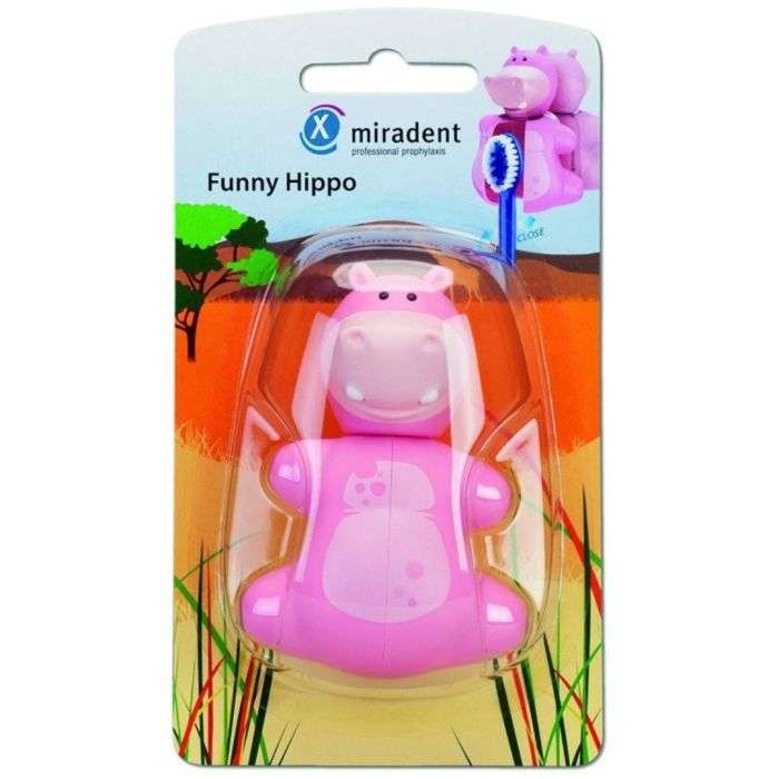 Porte Brosse A Dent Funny Hippo - MIRADENT