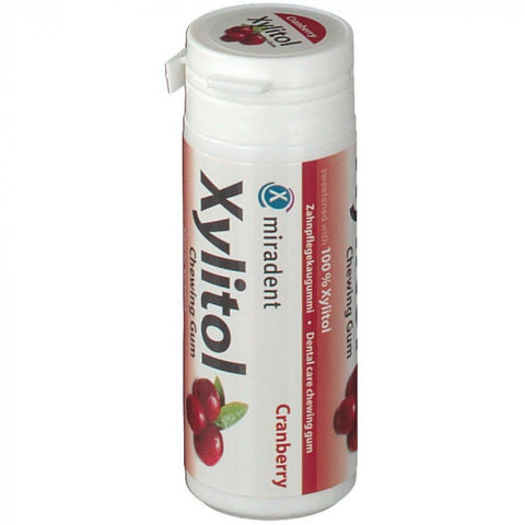 Xylitol Chewing Gum Canneberge 30 Pieces - MIRADENT