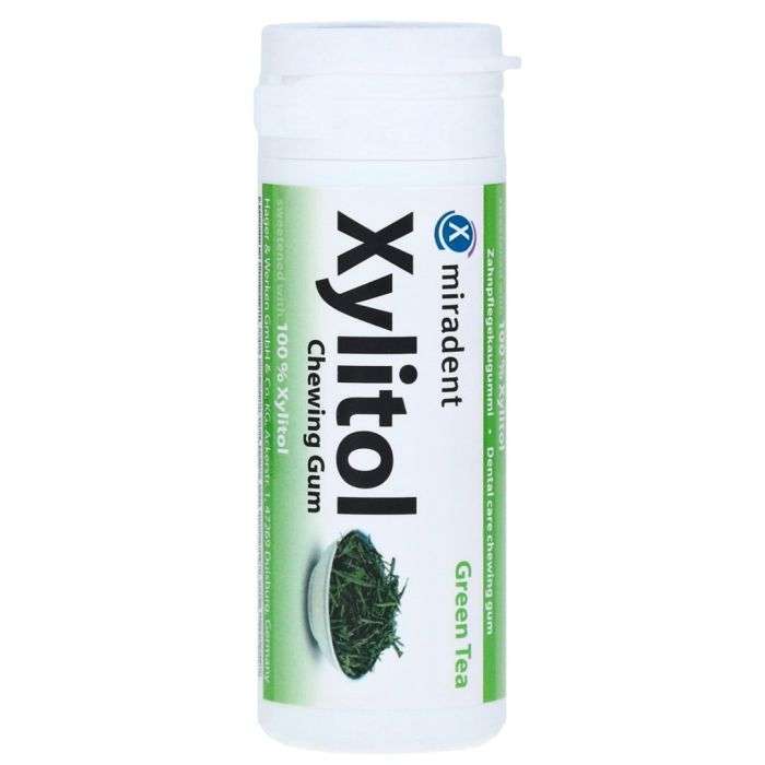 Xylitol Chewing Gum Green Tea - MIRADENT