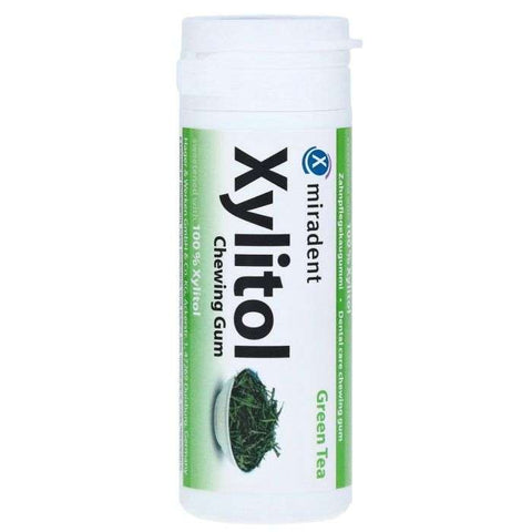 Xylitol Chewing Gum Green Tea - MIRADENT