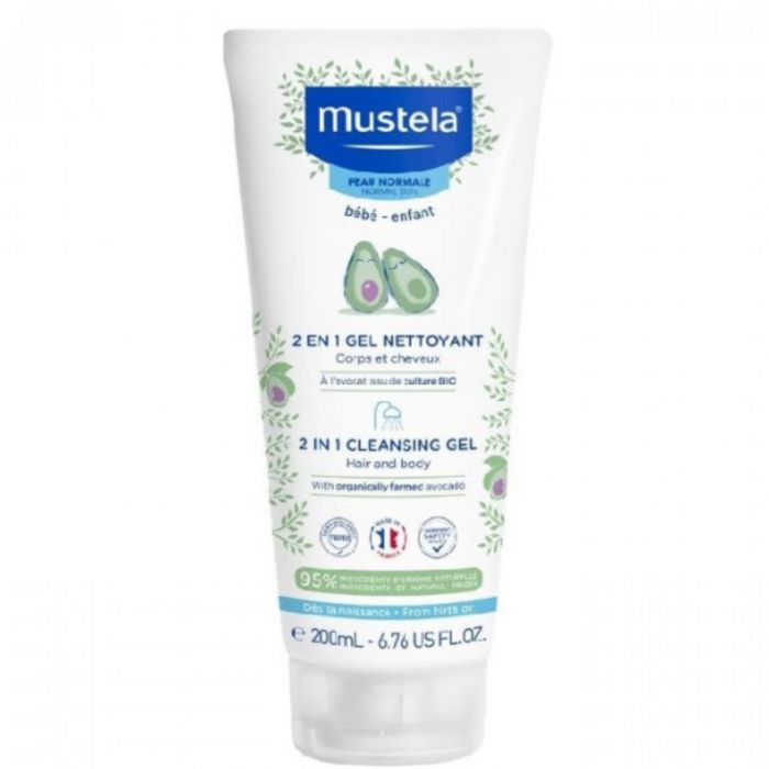 Gel Nettoyant 2 en 1 200ML Cheveux et Corps - MUSTELA
