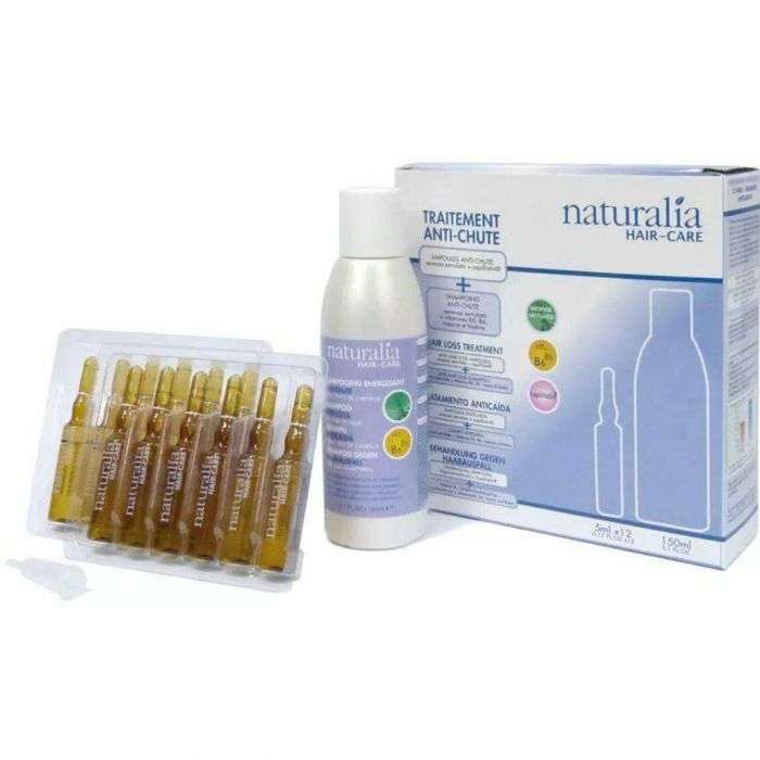 Hair Care Traitement Anti Chute 24 Ampoules 5 Ml+ Shampooing Energissant 150 ML - NATURALIA