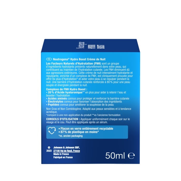 Hydro Boost Creme de Nuit Tous Types de Peaux 50ML - NEUTROGENA