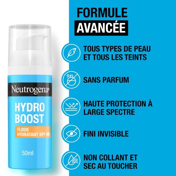 Hydro Boost Fluide Hydratant SPF50 50ML - NEUTROGENA