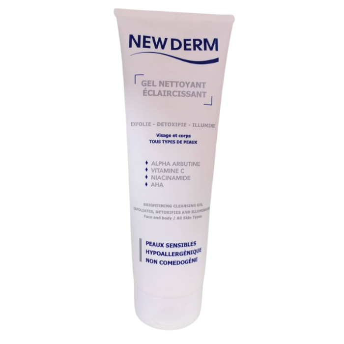 Gel Nettoyant Eclaircissant Visage et Corps 250 ML - NEW DERM