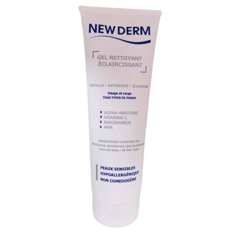 Gel Nettoyant Eclaircissant Visage et Corps 250 ML - NEW DERM