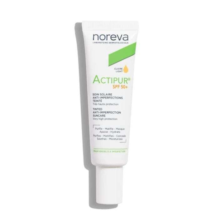 Actipur SPF 50+ Soin Solaire Anti Imperfections Teinte Claire 30 ML - NOREVA