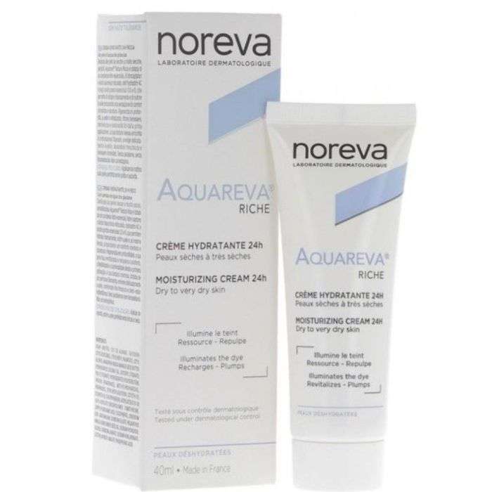 Offre Aquareva Creme Hydratante 24H Texture Riche 40ML + Noreva Aquareva Creme Mains 50 ML Offerte - NOREVA