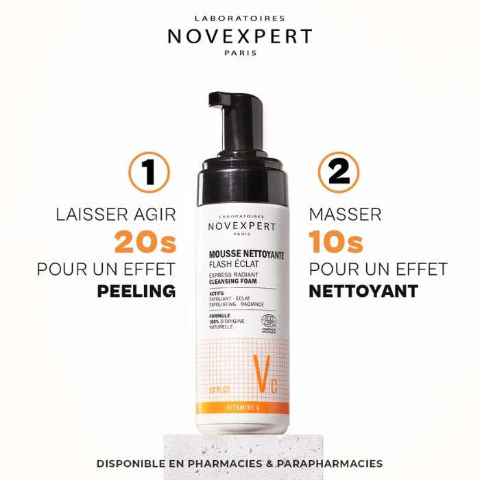 Flash Eclat Mousse Nettoyante 150 ML - NOVEXPERT