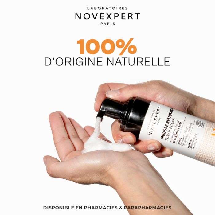 Flash Eclat Mousse Nettoyante 150 ML - NOVEXPERT