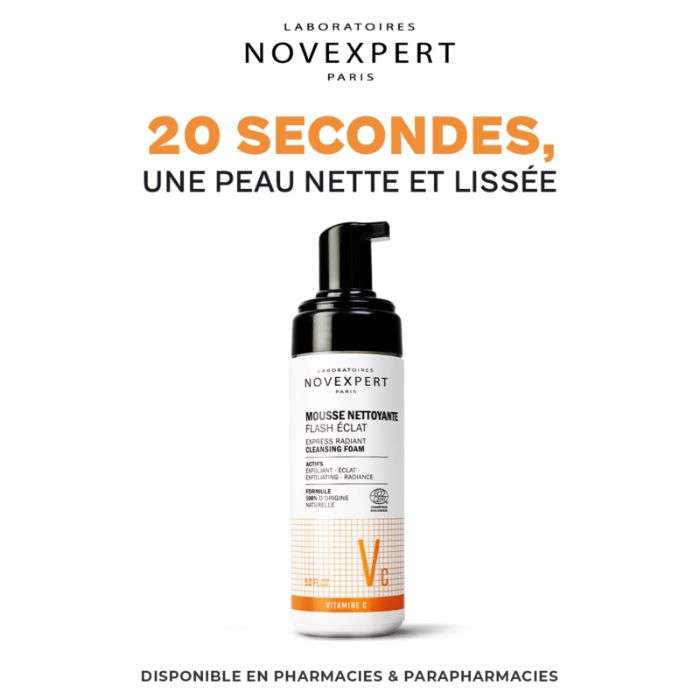 Flash Eclat Mousse Nettoyante 150 ML - NOVEXPERT