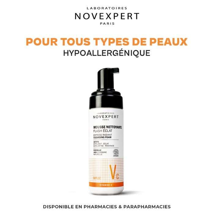 Flash Eclat Mousse Nettoyante 150 ML - NOVEXPERT